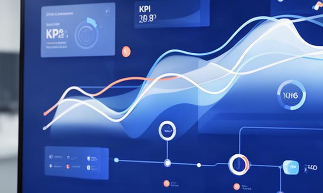 Detailweergave van een procesdashboard met gekleurde KPI-lijnen